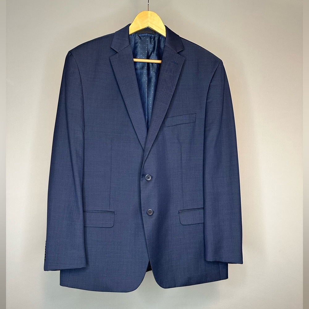 Michael Strahan Navy Suit